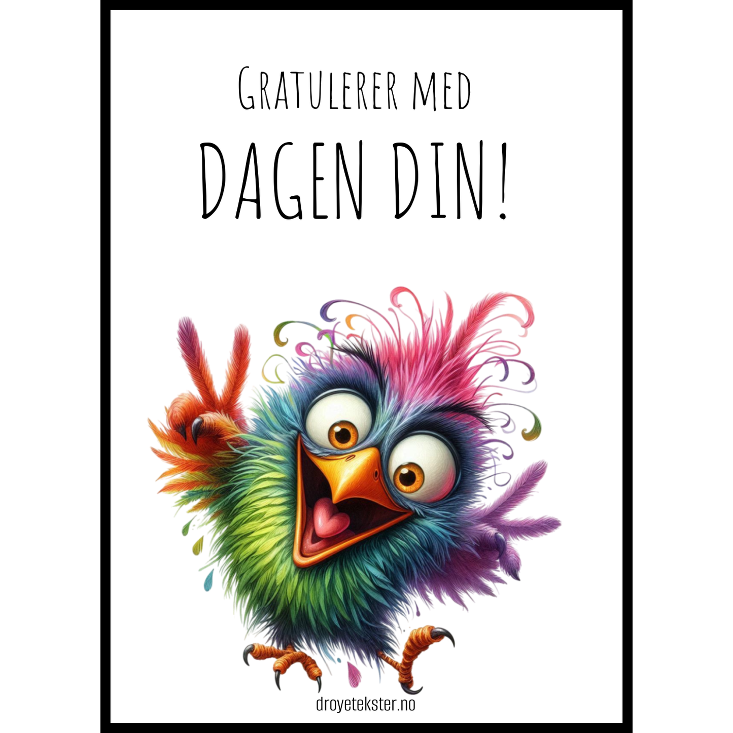 Morsomme kort med drøy humor – Perfekt til bursdag & fest | Drøyetekster.no