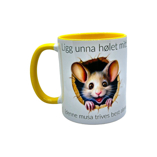 Ligg unna HØLET mitt! -denne musa er trives best alene