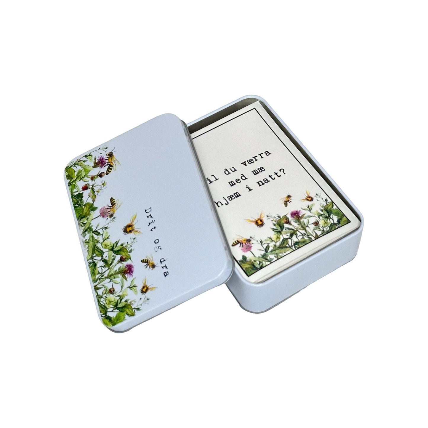 Boks i metall for gratulasjonskort eller annet småtteri