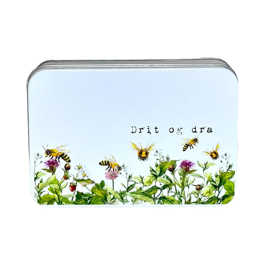 Boks i metall for gratulasjonskort eller annet småtteri