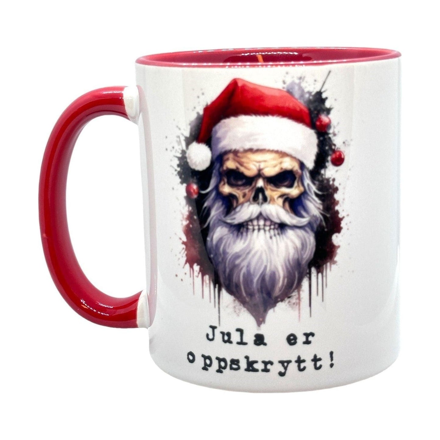 Jula er oppskrytt- Krus m to ulike motiver.