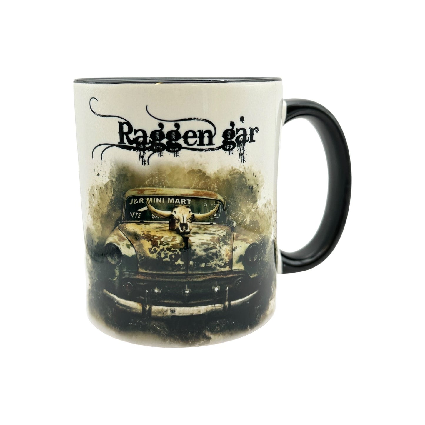 Raggen går -Krus i 4 ulike farger