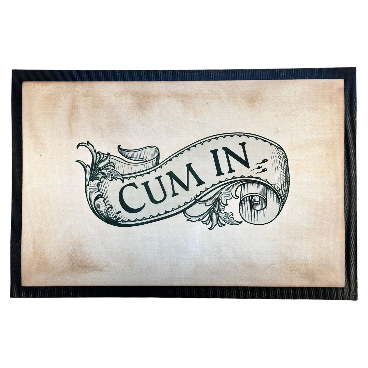 Dørmatte -60x40cm. Gummiert underside
