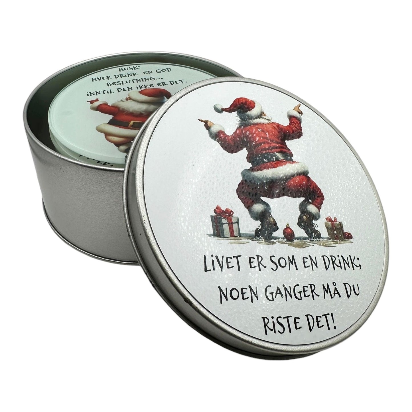 Boks i metall -til oppbevaring av glassbrikker