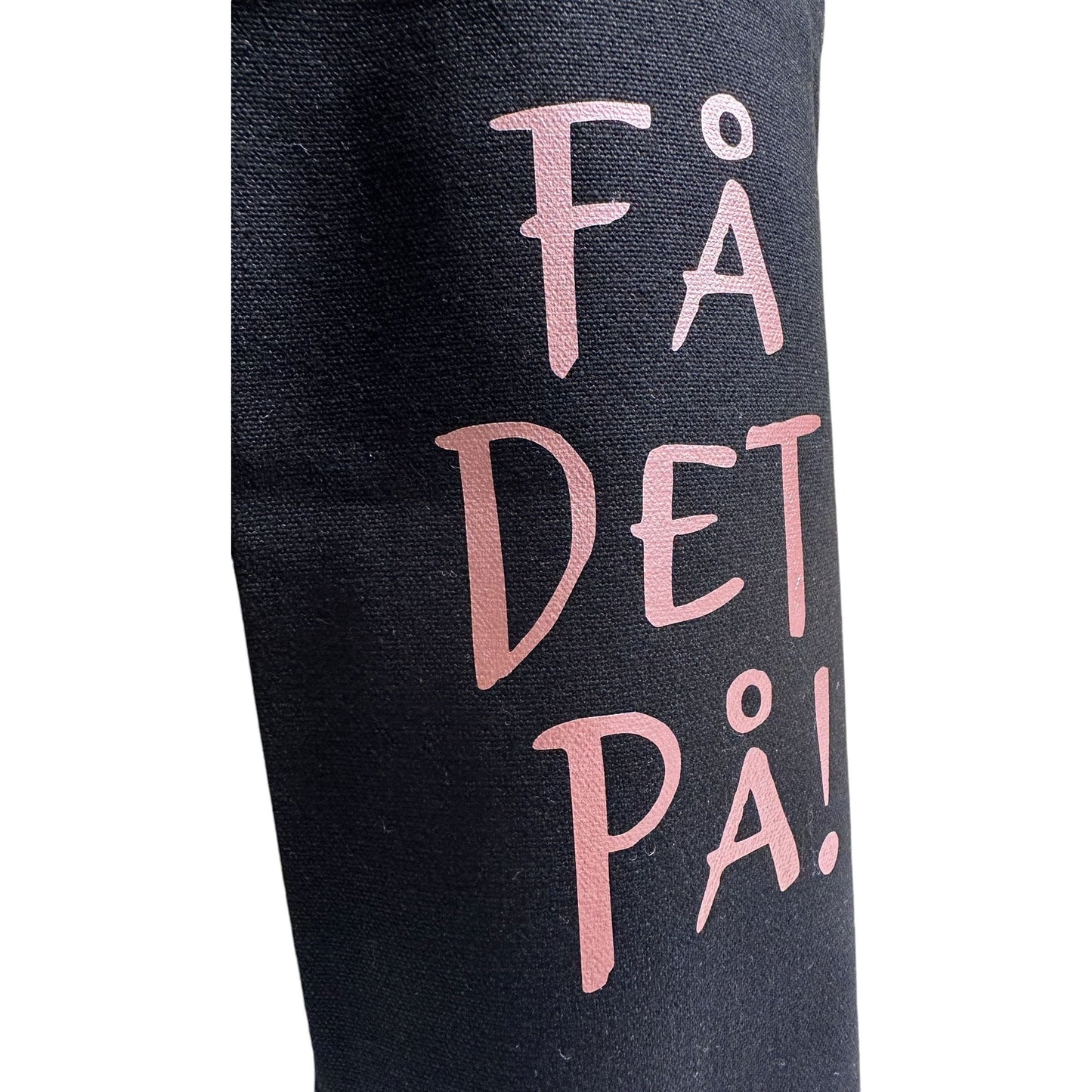 Få det på! -Flaskepose (vinbag) i Fairtrade-bomull | Perfekt gave