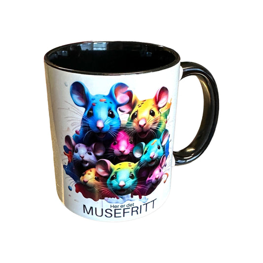 Museftritt- Krus i 4 ulike farger