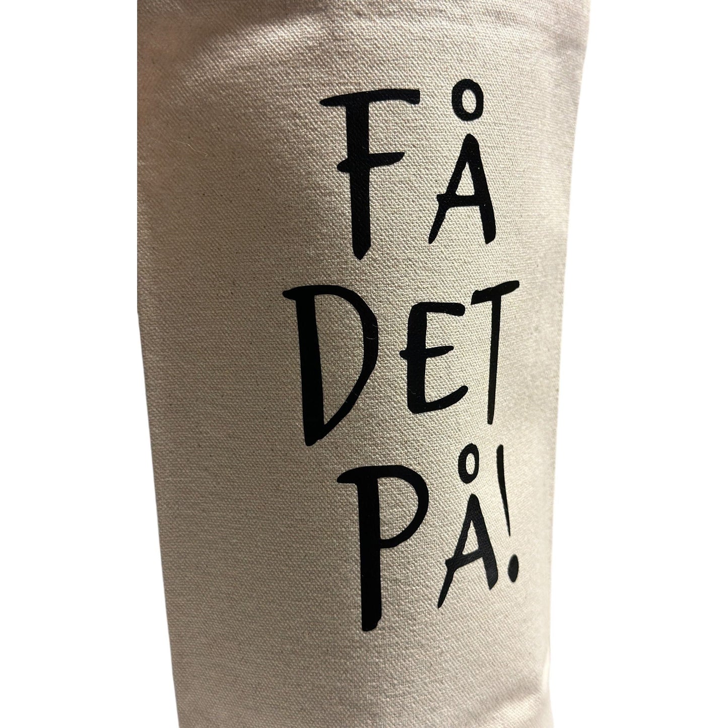 Få det på! -Flaskepose (vinbag) i Fairtrade-bomull | Perfekt gave