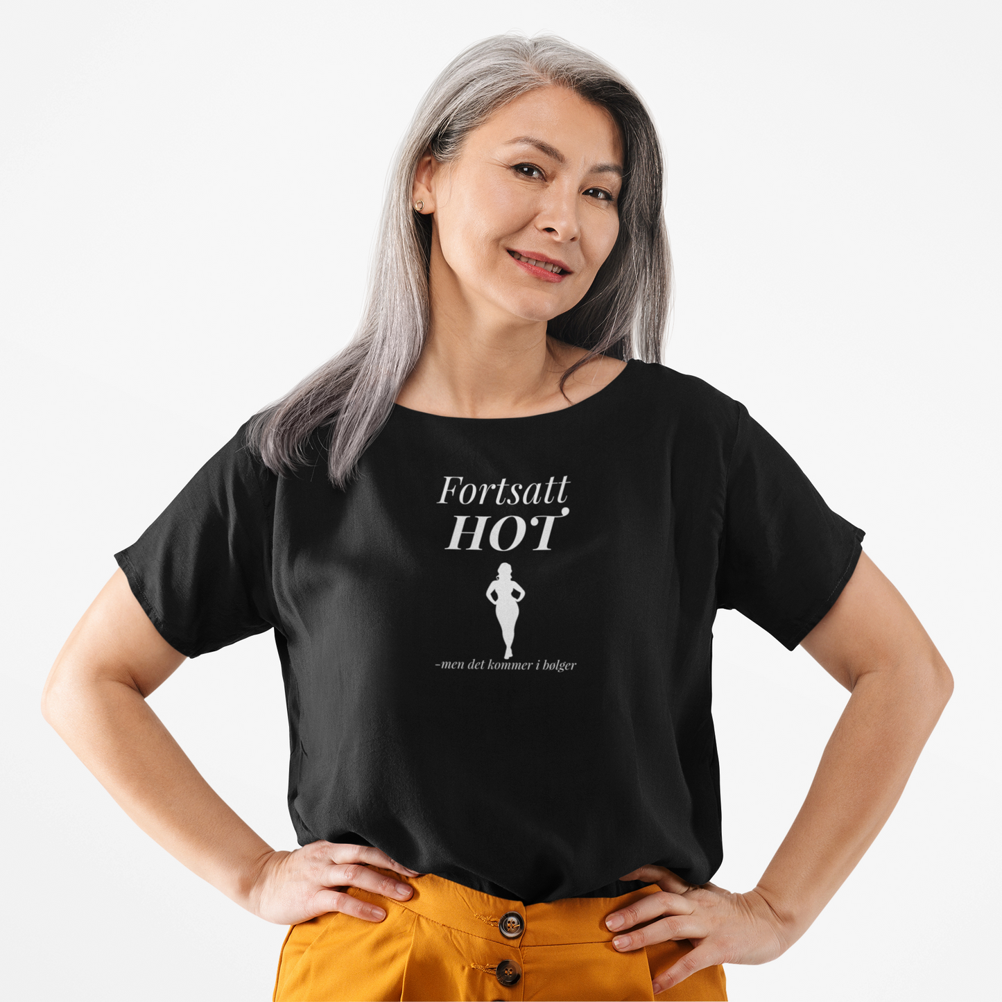 Fortsatt HOT –men det kommer i bølger (t-skjorte)