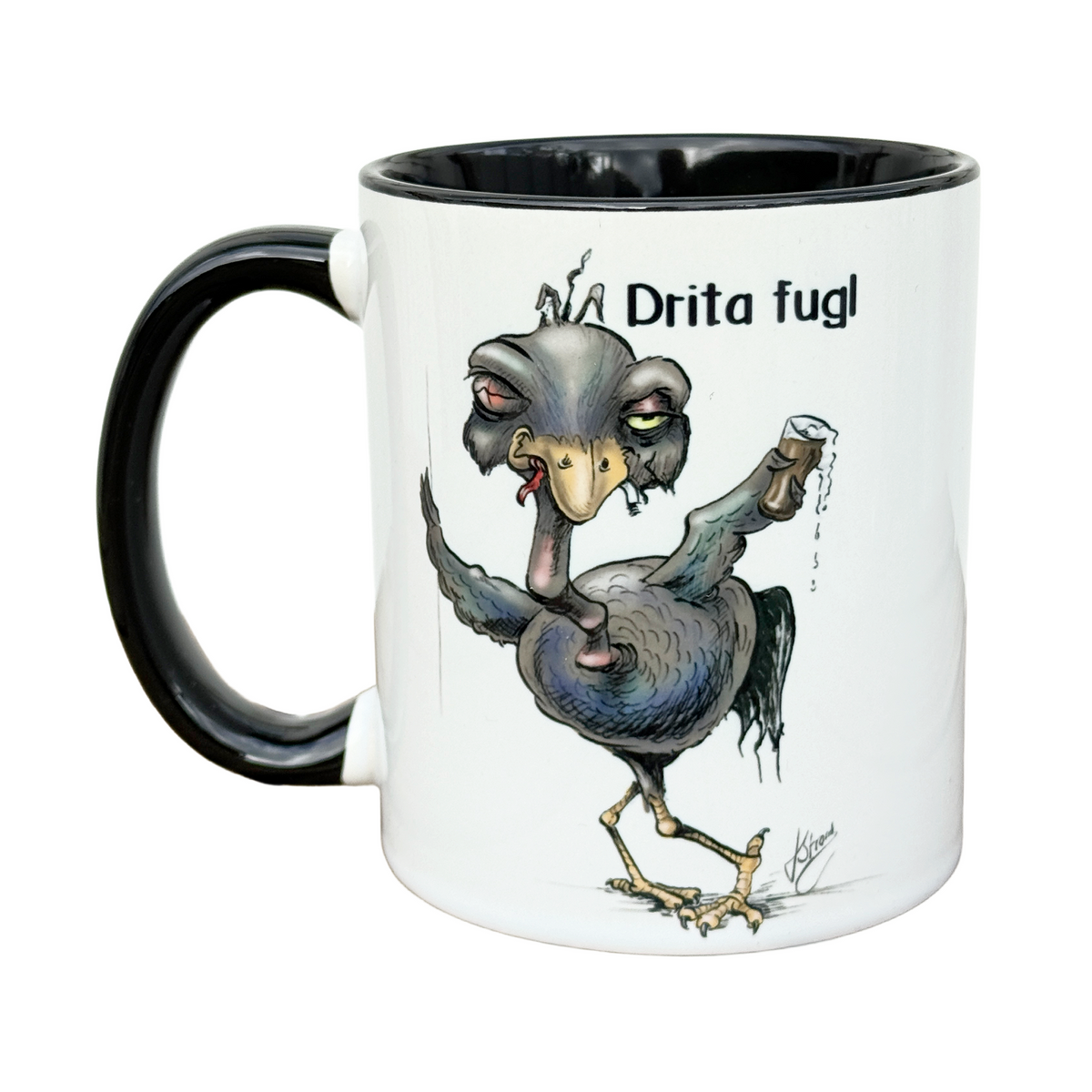 Drita fugl -KRUS illustrert av Kjetil strand