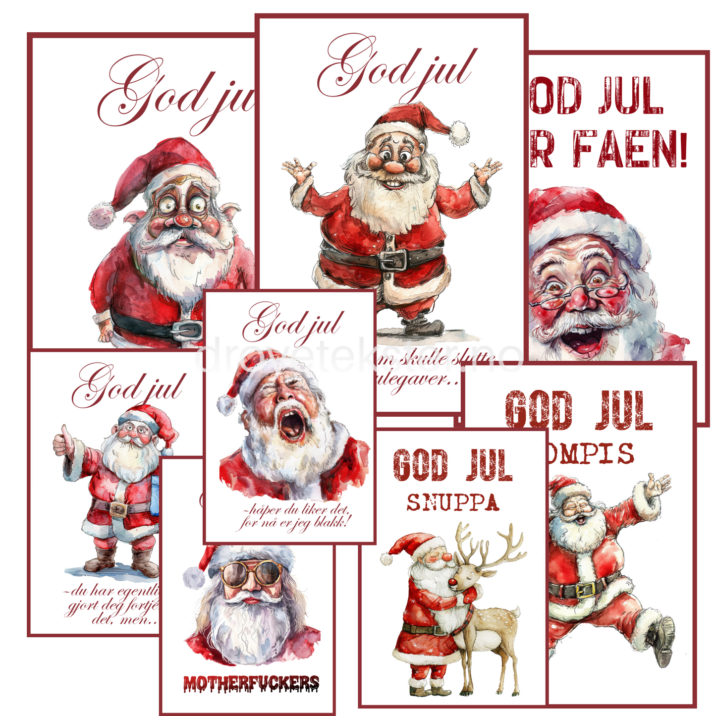 Julekort og pakkelapper