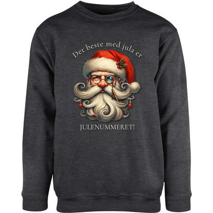 Det beste med jula er… JULENUMMERET! – unisex collegegenser