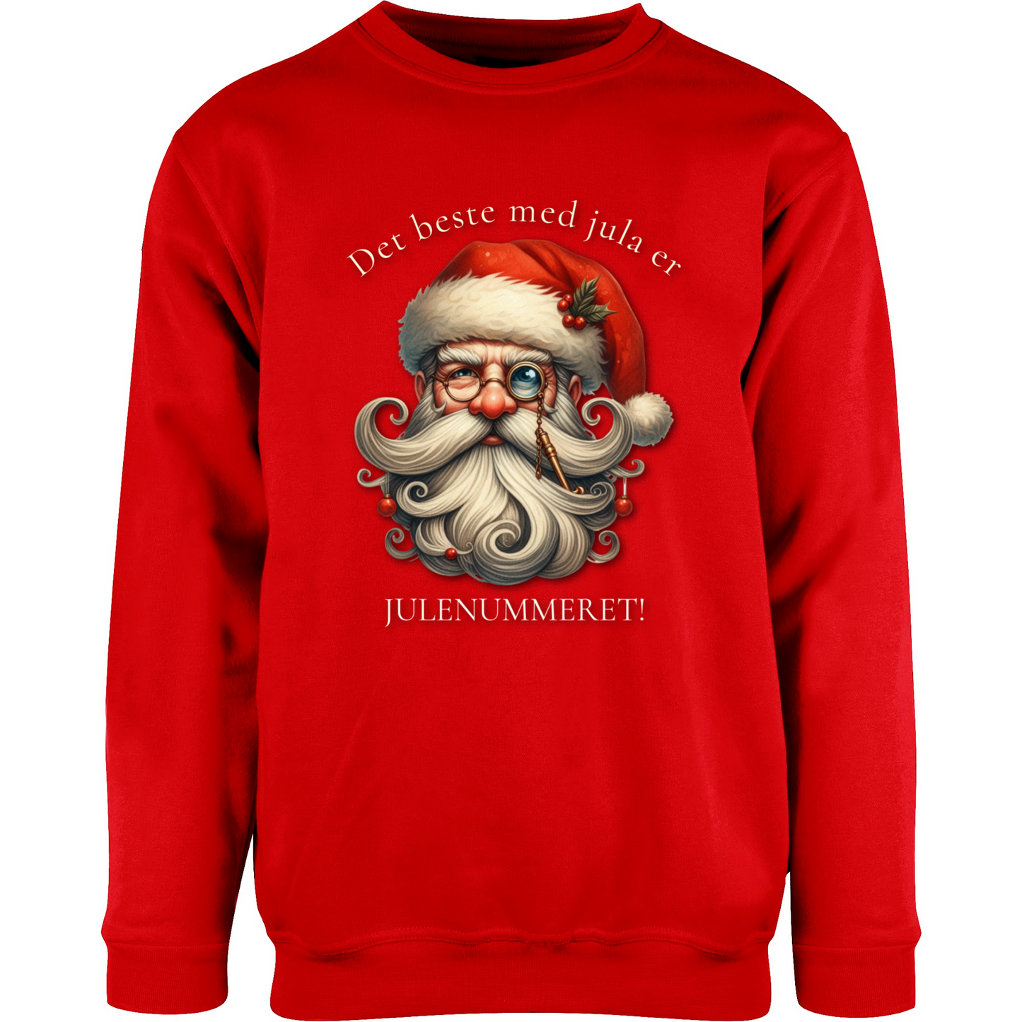 Det beste med jula er… JULENUMMERET! – unisex collegegenser
