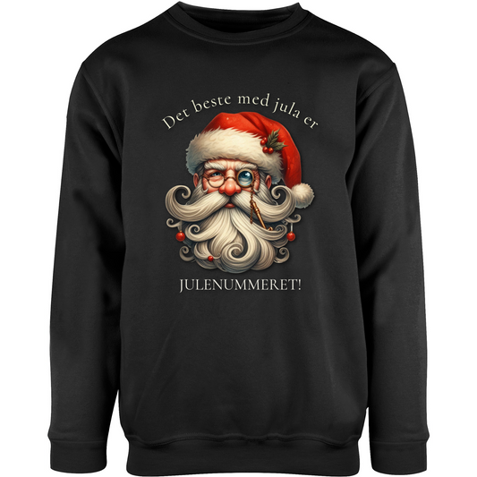Det beste med jula er… JULENUMMERET! – unisex collegegenser