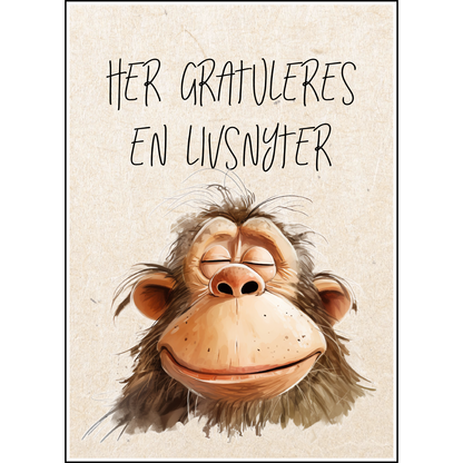 Gratulasjonskort -"Her gratuleres..."