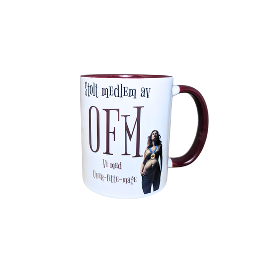OFM - Vi med overfitte mage -Krus