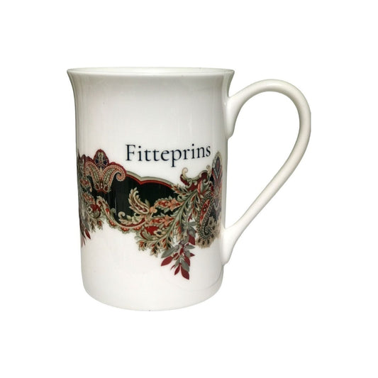 Kopp m/ dekorativt mønster og en saftig tekst