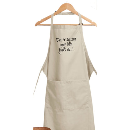 "Det er sausen  man blir tjukk av" -Forkle i bomull