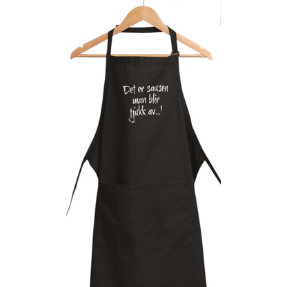 "Det er sausen  man blir tjukk av" -Forkle i bomull