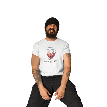 Mindre strikking- mere p...  -T-skjorte