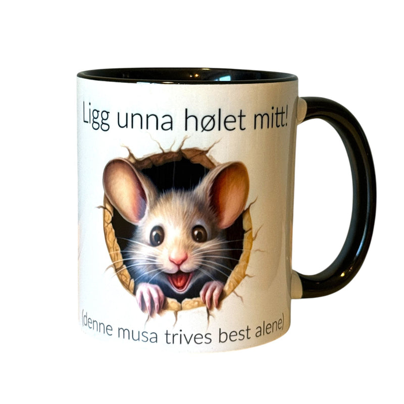 Ligg unna HØLET mitt! -denne musa trives best alene - droyetekster.no