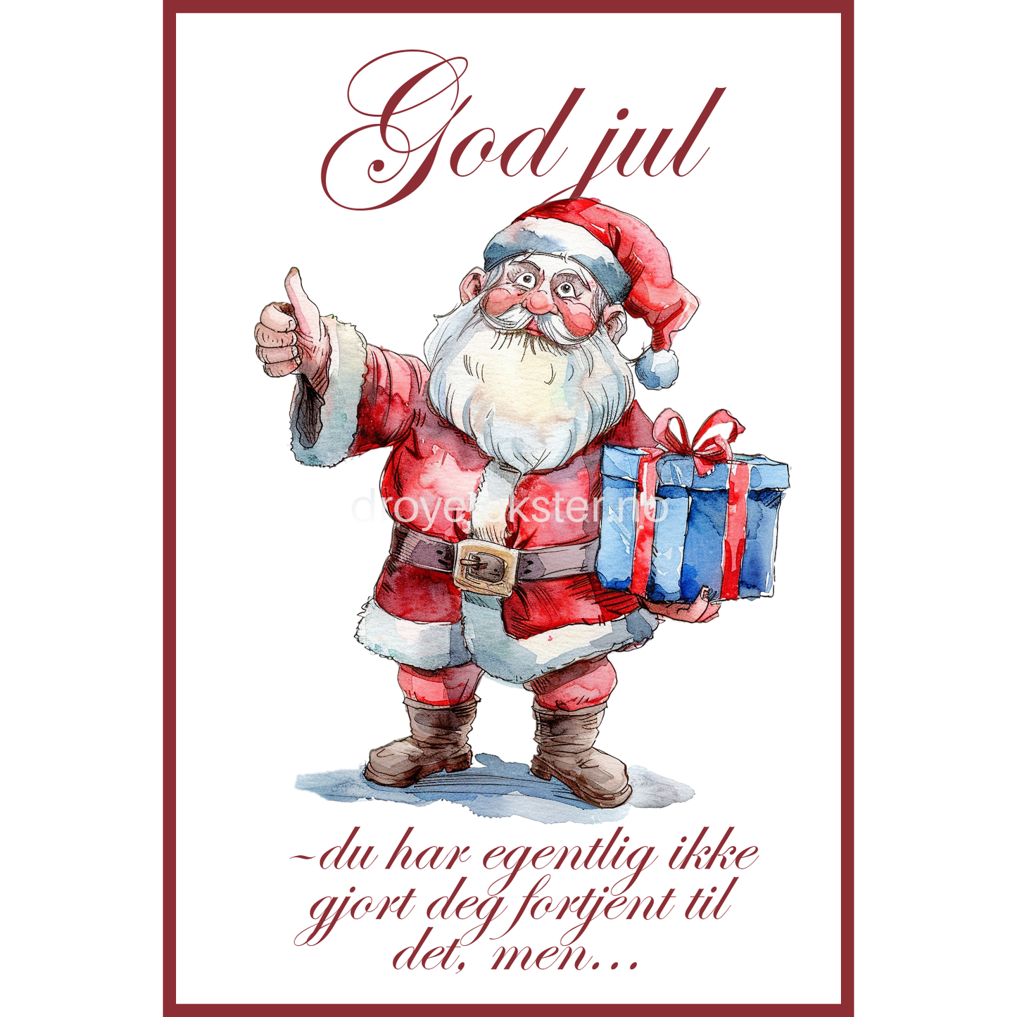 Julekort og pakkelapper