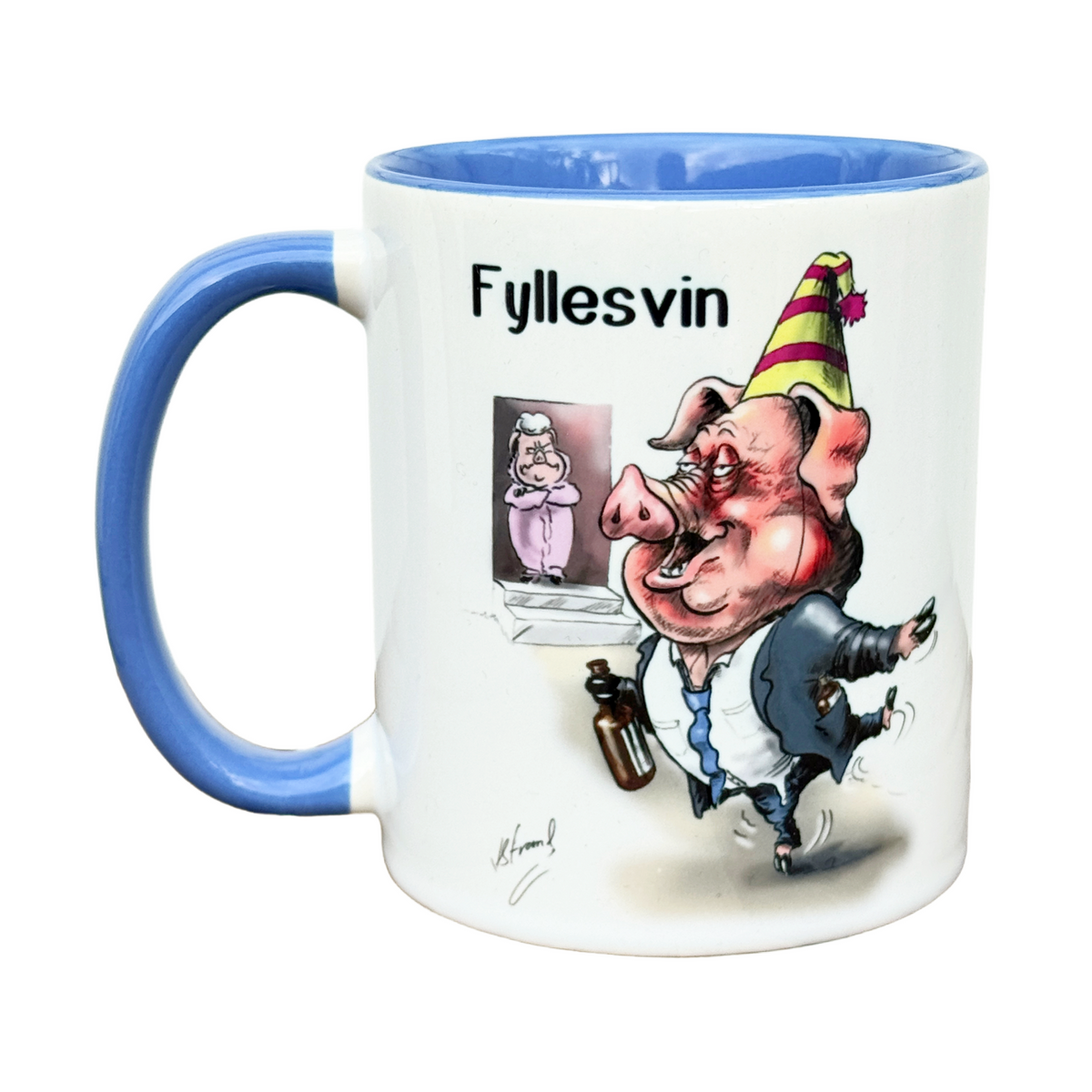 Fyllesvin -KRUS illustrert av Kjetil strand