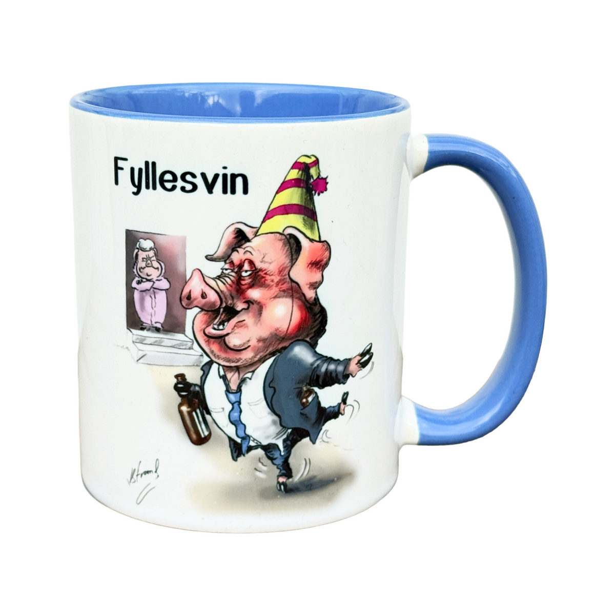 Fyllesvin -KRUS illustrert av Kjetil strand
