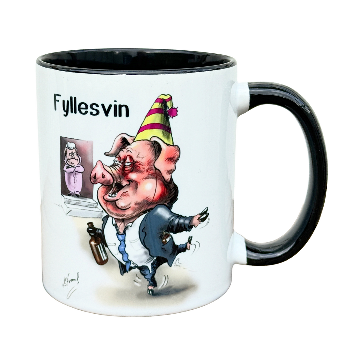 Fyllesvin -KRUS illustrert av Kjetil strand
