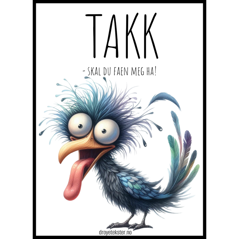 Morsomme kort med drøy humor